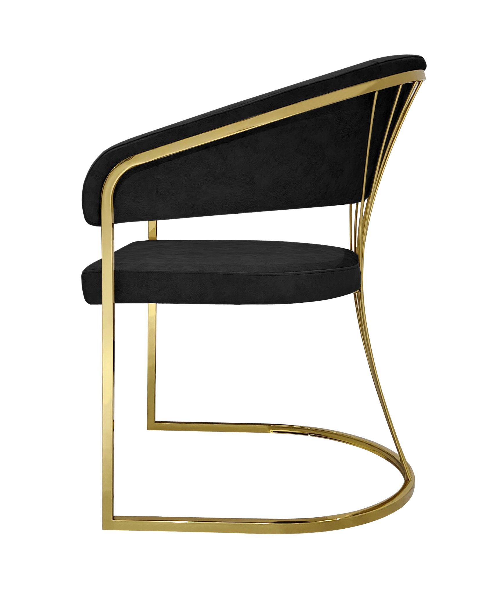 Petra Black & Gold Dining Chair