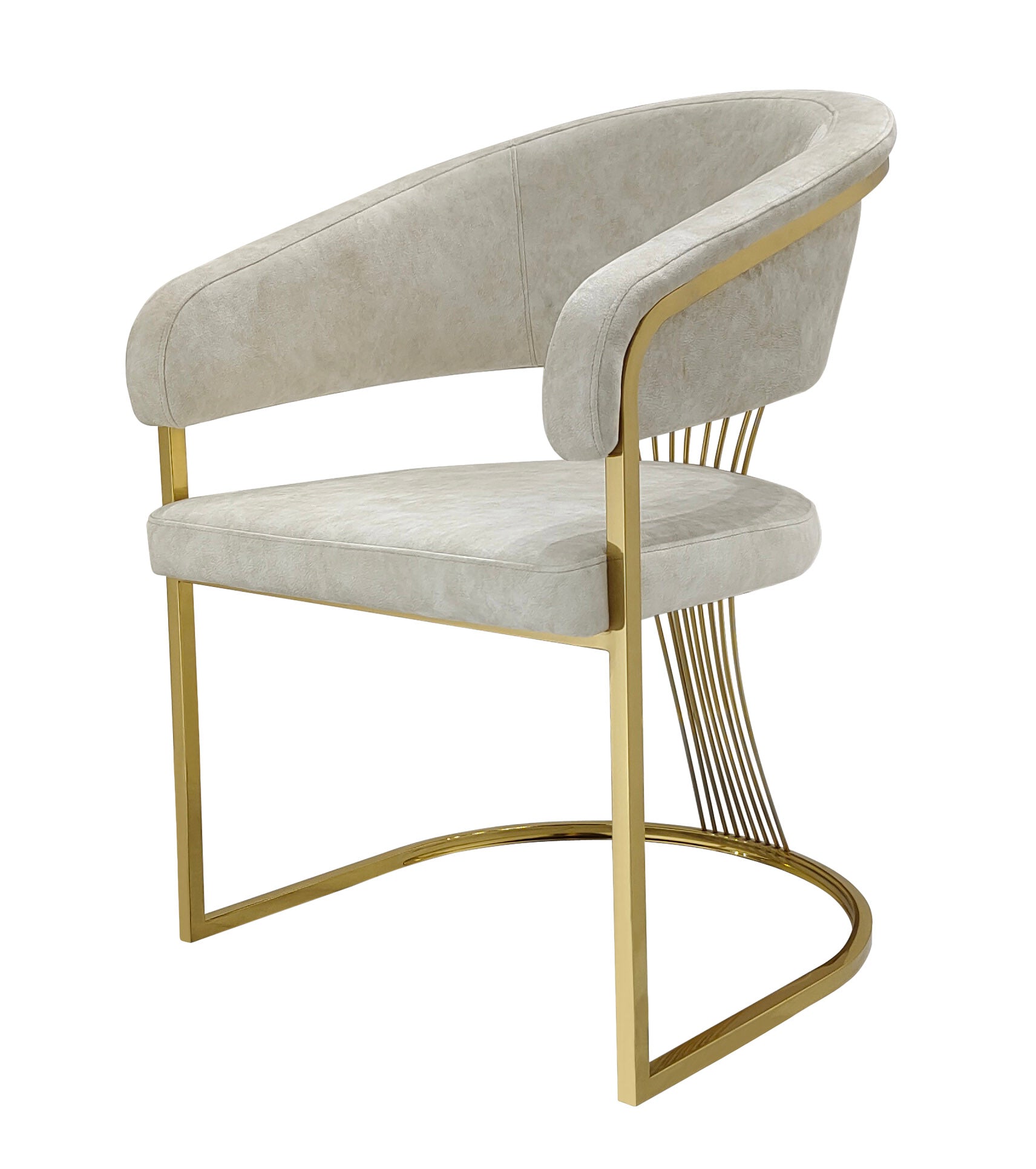 Petra Cream & Gold Dining Chair