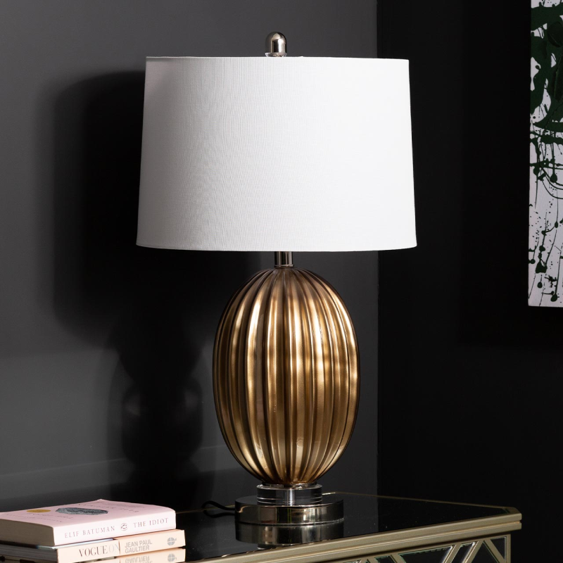 Gold shade lamp deals