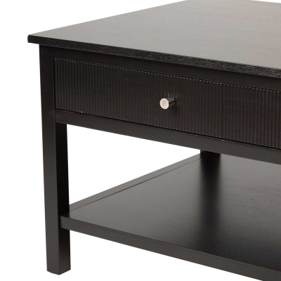 Lindon Black 2 Drawer Coffee Table