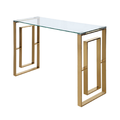 Apex Gold Metal Console Table