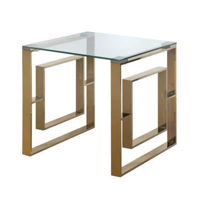 Apex Gold Metal End Table