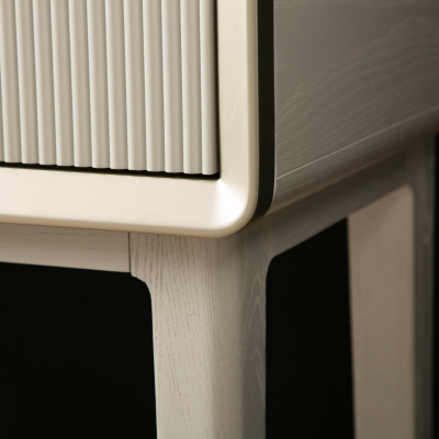 Amelie Cream Elm 2 Drawer Console Table