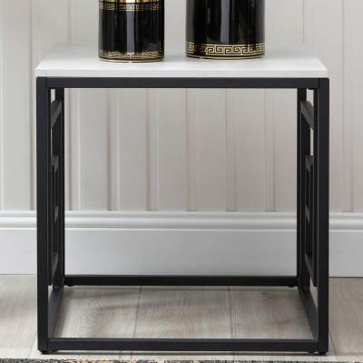 Devon Black and Grey End Table