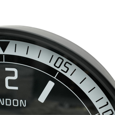 60cm Black Gears Wall Clock