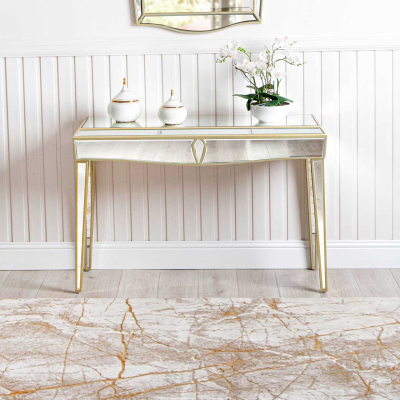 Pristina Mirror Champagne Console Table