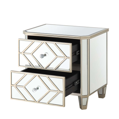 Becca 2 Drawer Mirror Cabinet