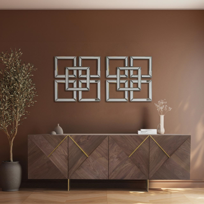 Ivanna 4 Door Sideboard Light Walnut
