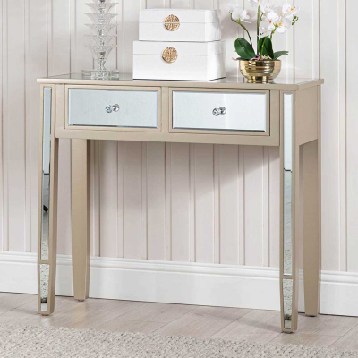 Vista Dark Champagne Console Table