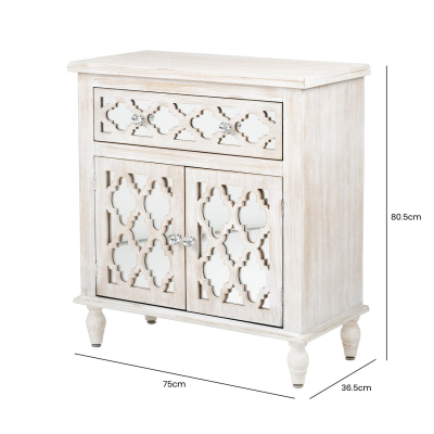 Hampton Beach 1 Drawer and 2 Door Cabinet