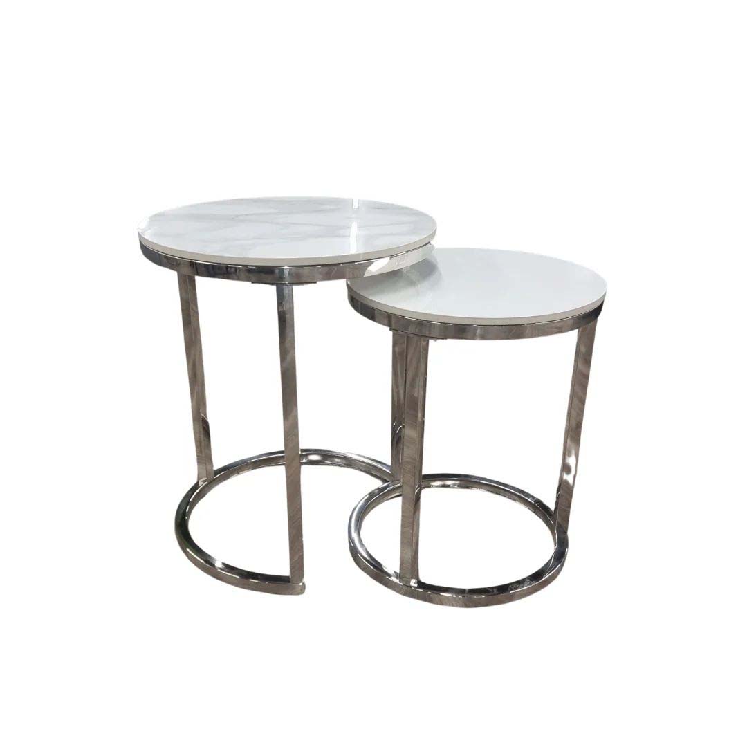 Silver Nest of Side Tables