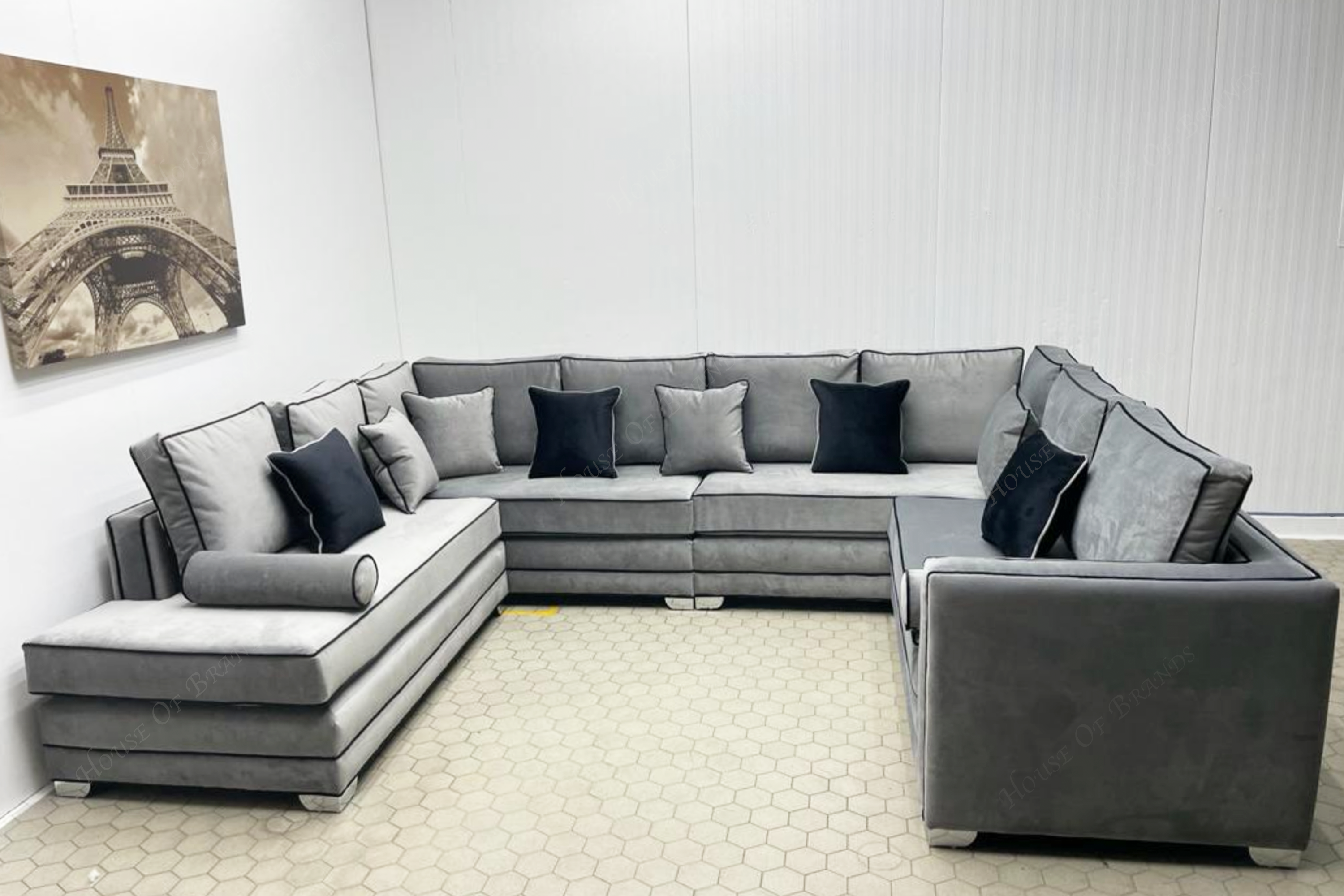 Riviera U Shape Single Chaise End Sofa