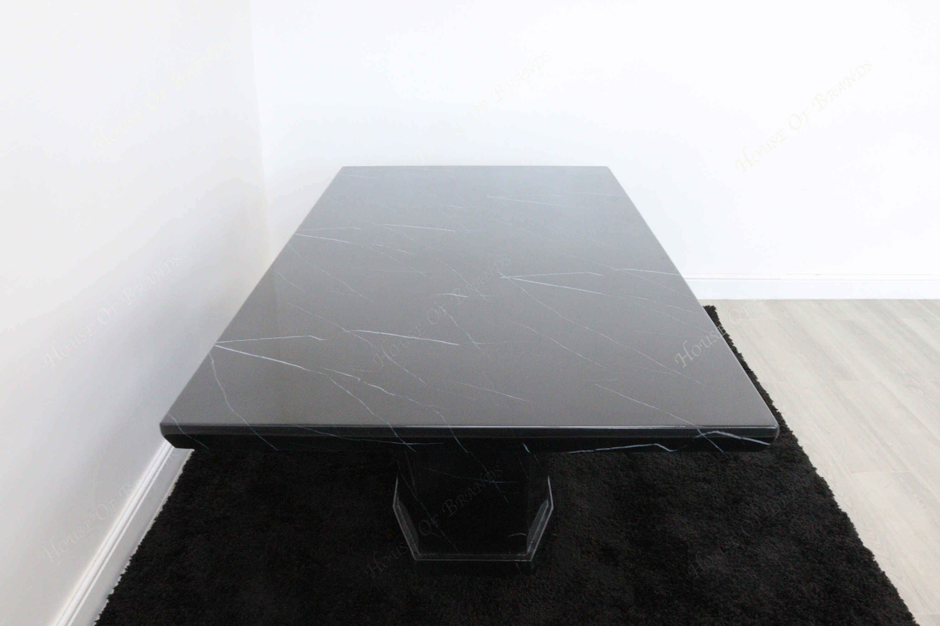 Nebula Black Marble Dining Table