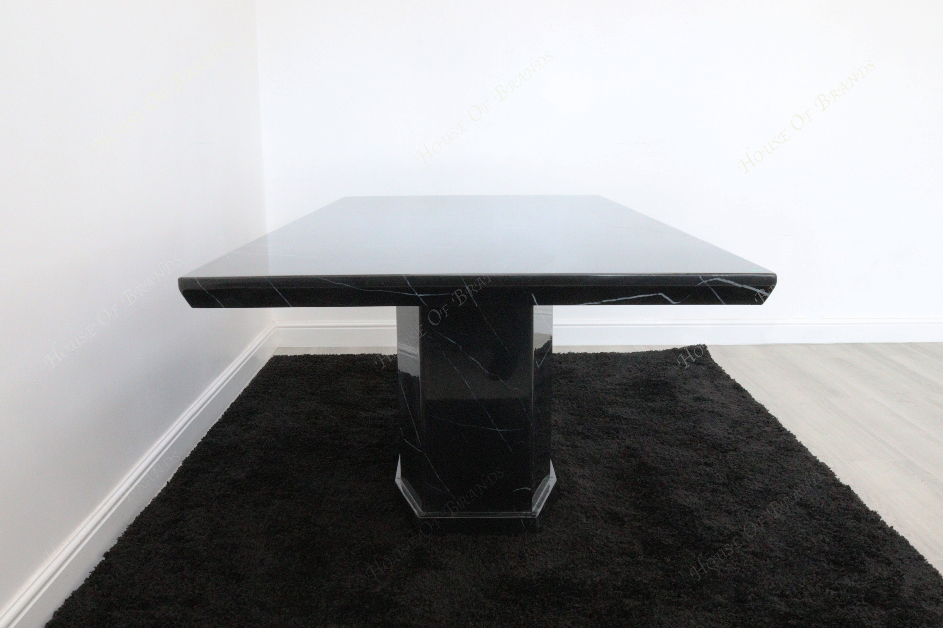 Nebula Black Marble Dining Table