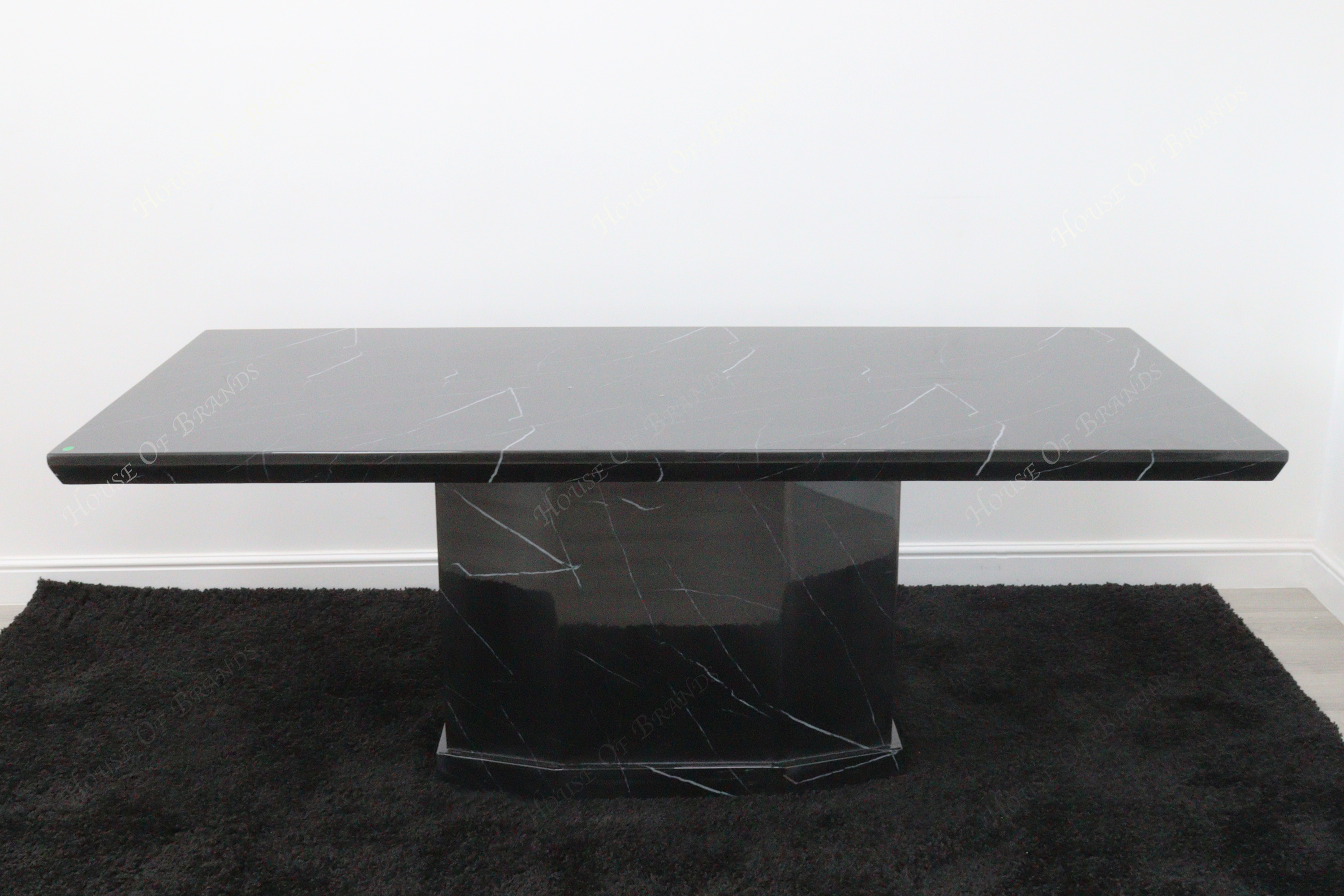 Naples Black Marble Dining Table