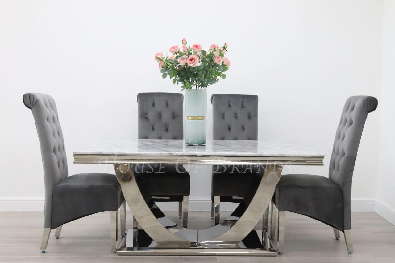House Of Brands Naples Table and 4 Leon Chairs