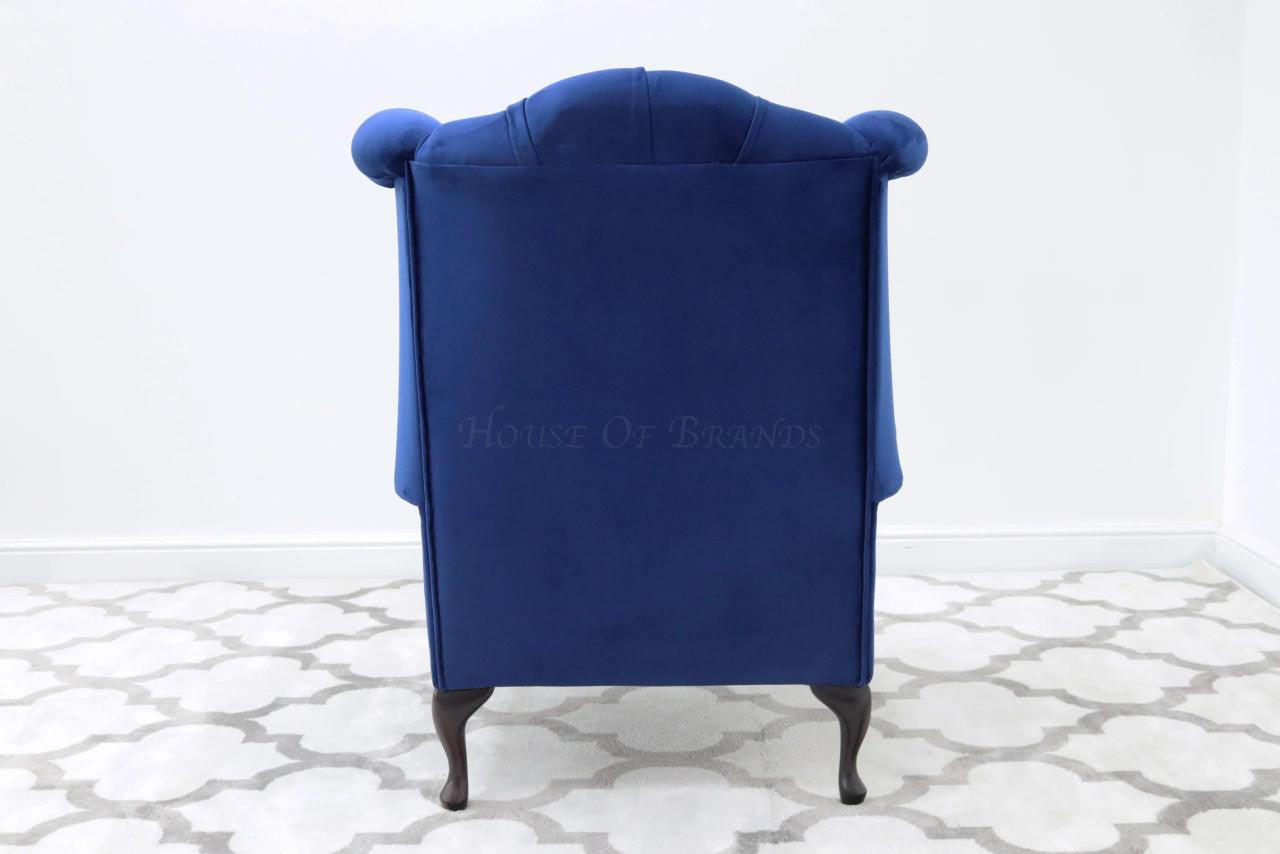 House Of Brands Queen Anne Velvet Chair
