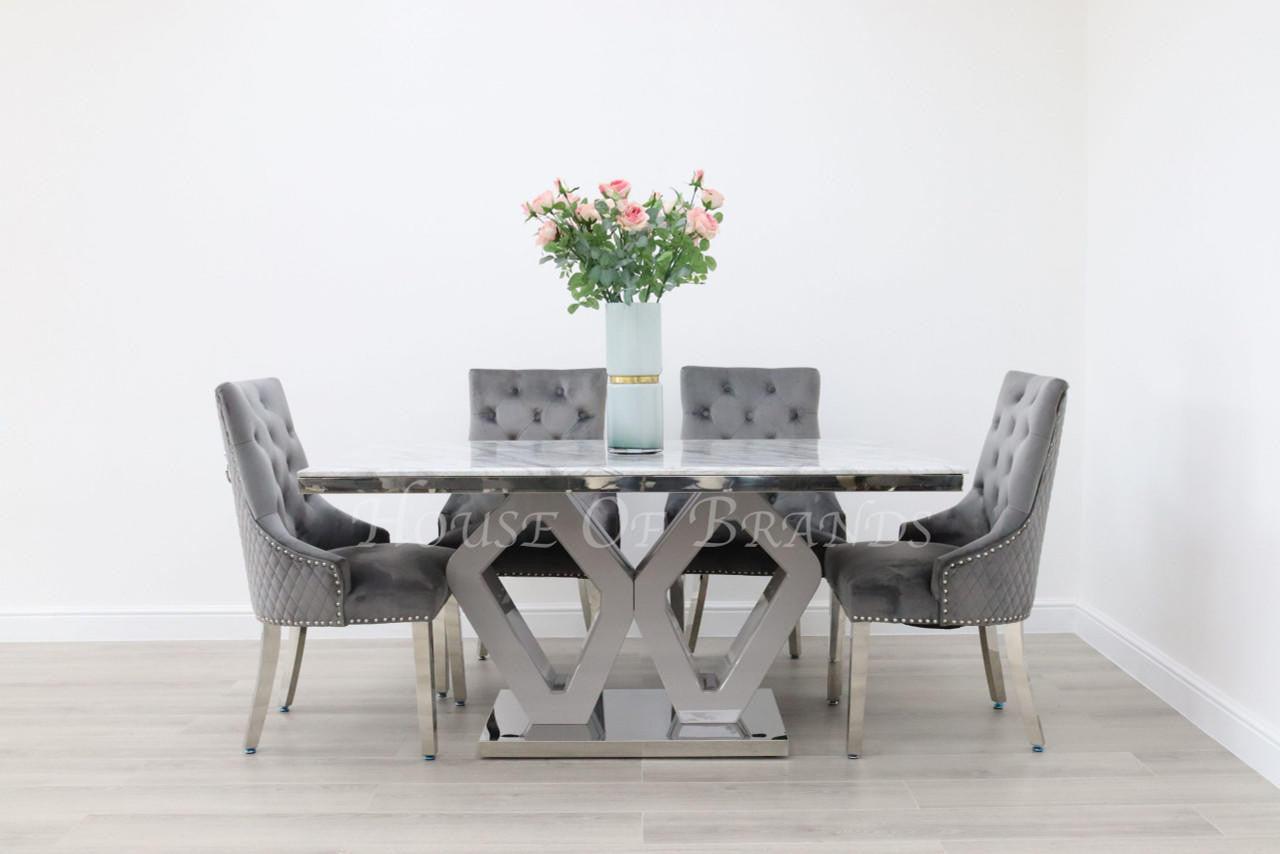 House Of Brands Amalfi Table and 4 Madrid Chairs