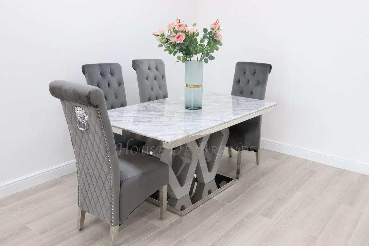House Of Brands Amalfi Table and 4 Leon Chairs