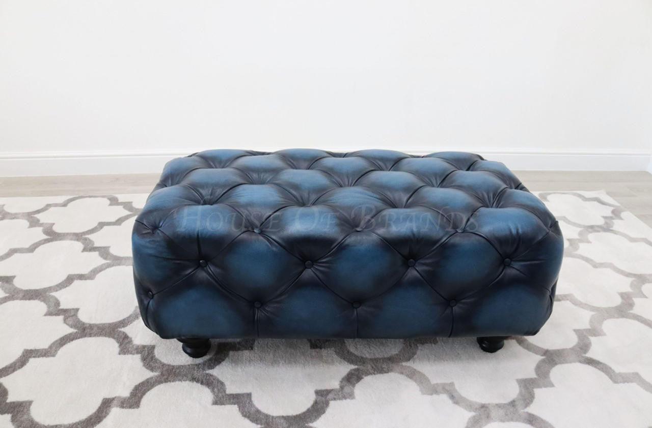House Of Brands Footstool Genuine Leather