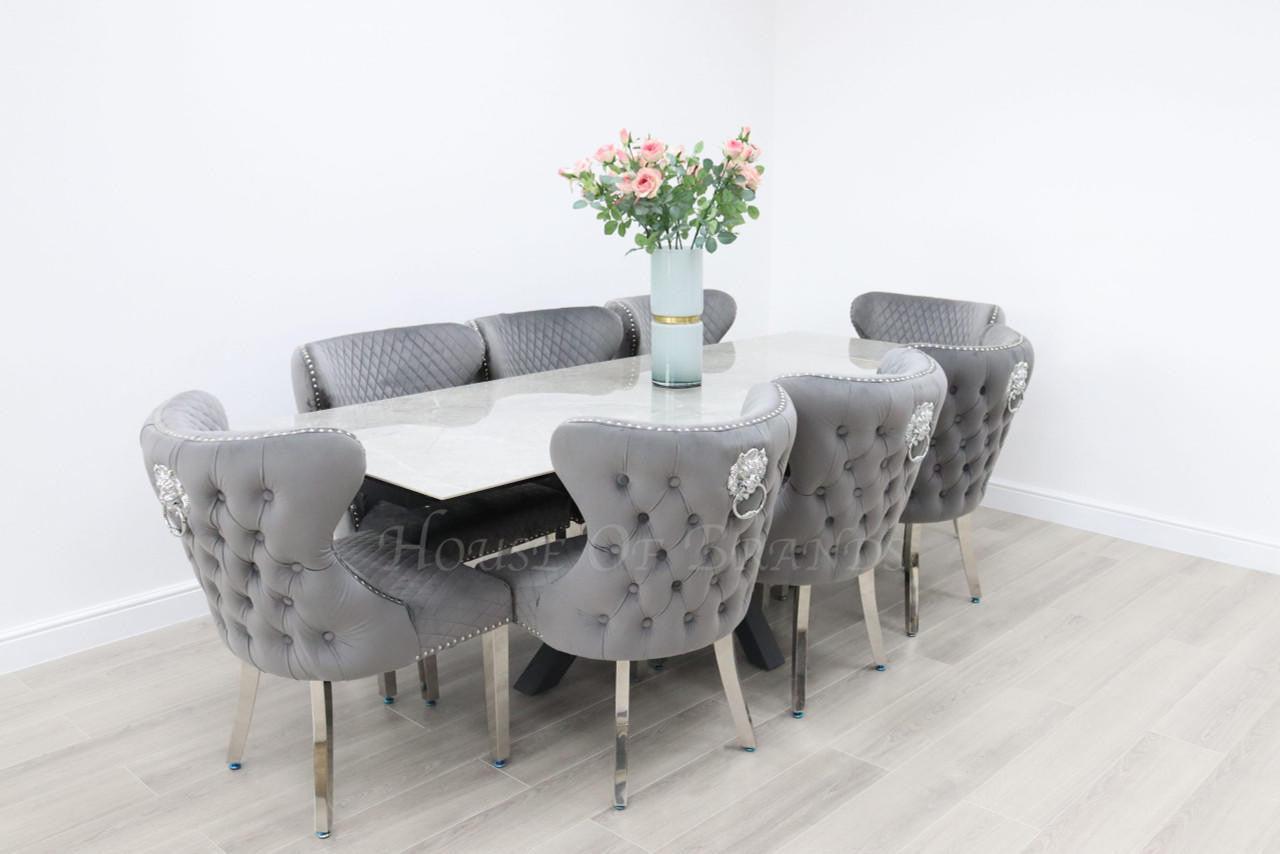 House Of Brands Palermo Table and 8 Valencia Chairs