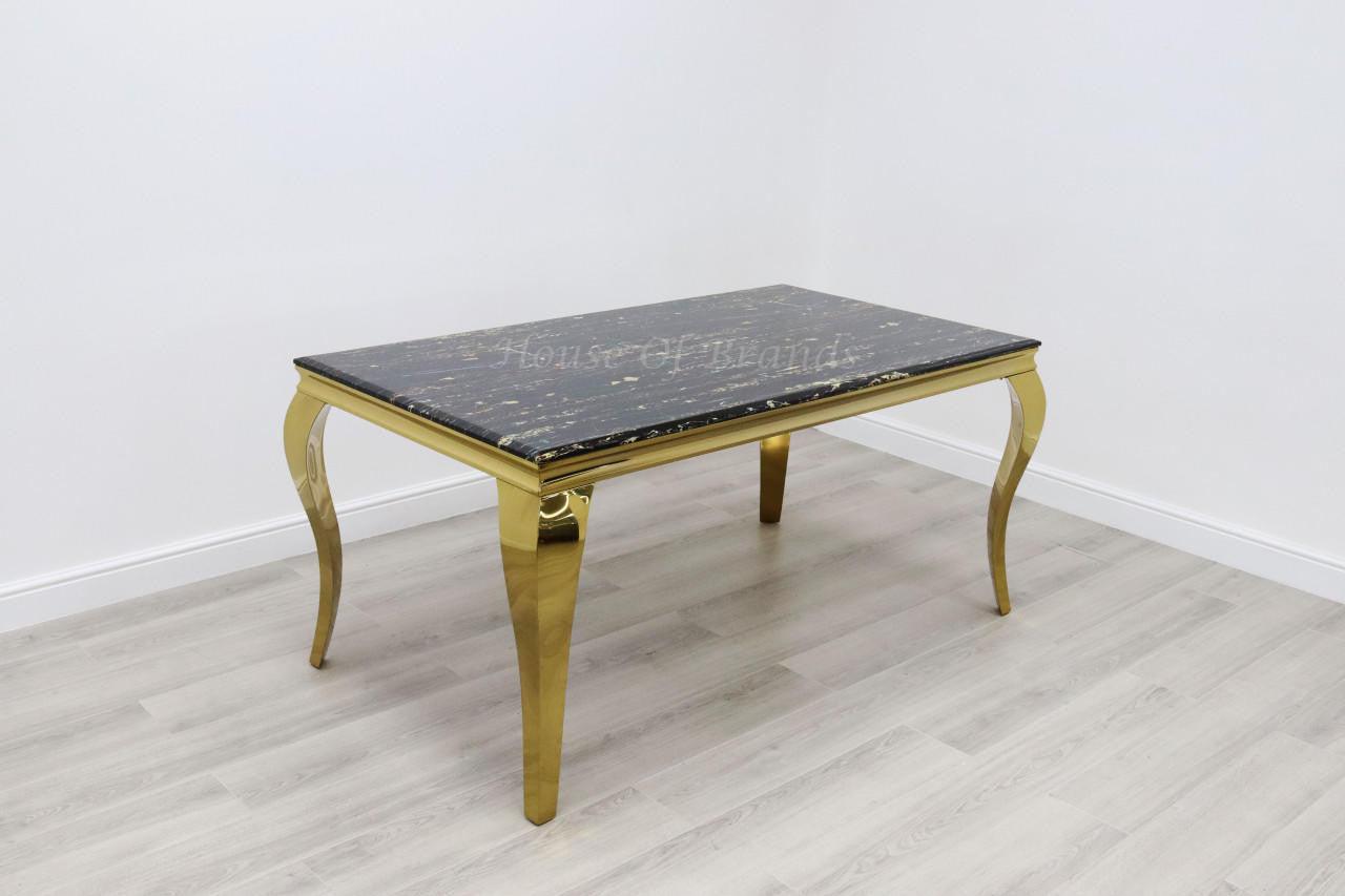 1.6m Gold Rome Dining table