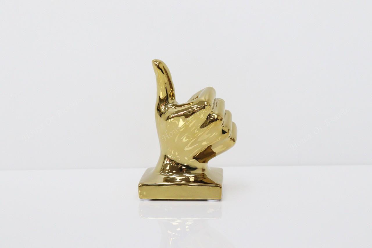 House Of Brands Small Thumbs Up - Gold