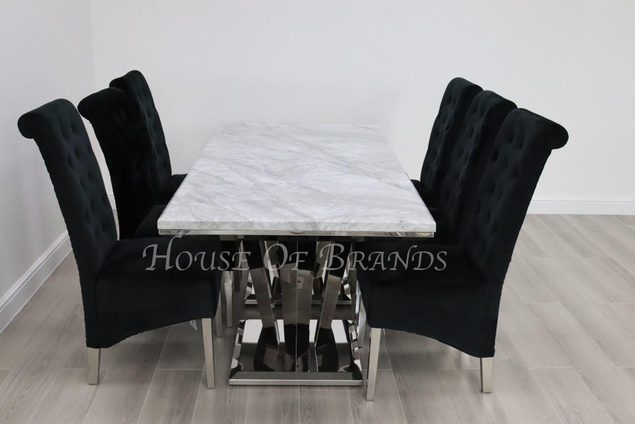 House Of Brands Sorrento Table and 6 Leon Chairs