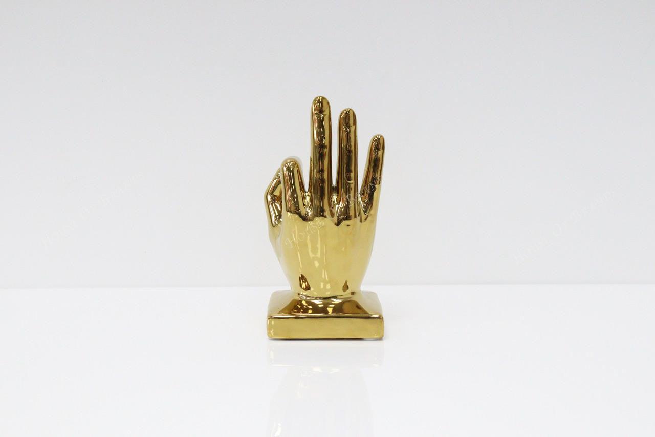 House Of Brands Small OK Hand - Gold