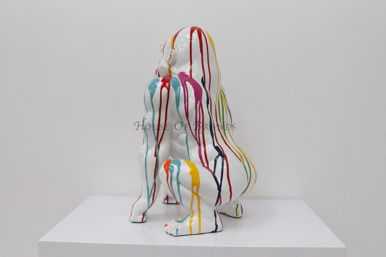 House Of Brands Graffiti Gorilla -White