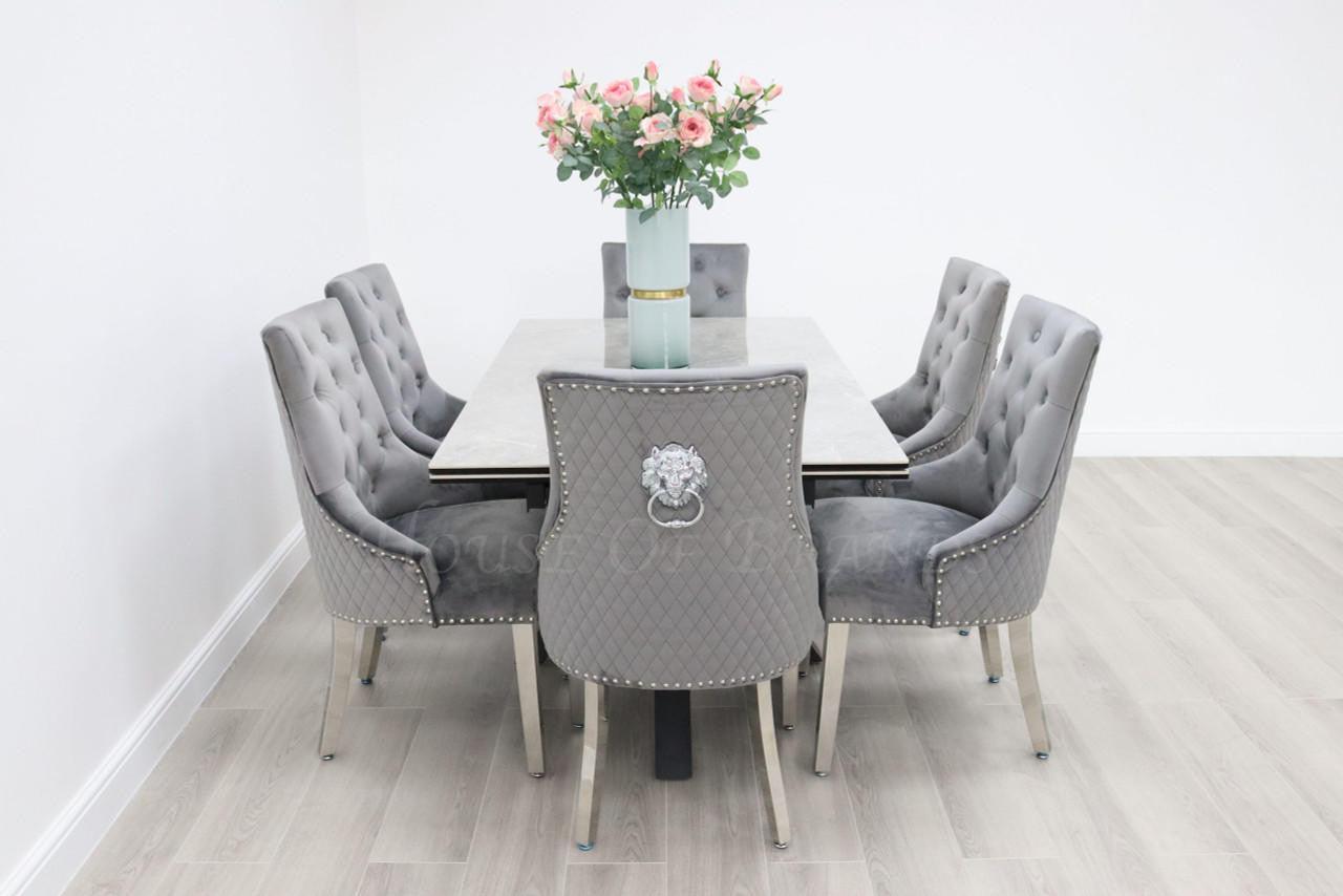 House Of Brands Palermo Table and 6 Madrid Chairs