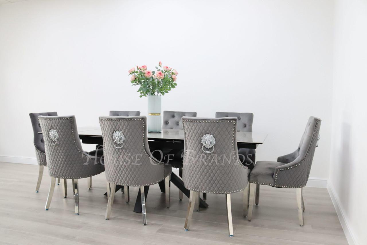 House Of Brands Palermo Table and 8 Madrid Chairs