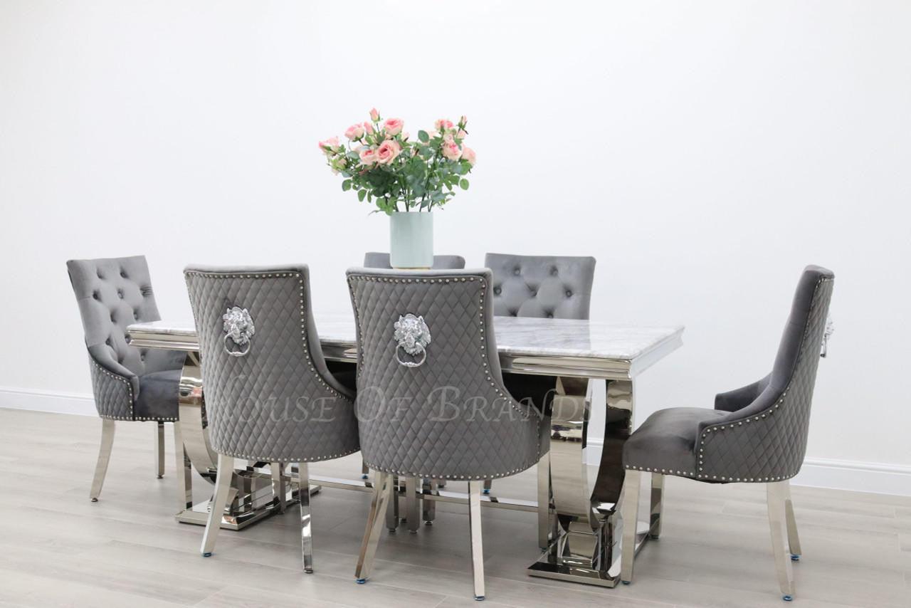 House Of Brands Venice Table and 6 Madrid Chairs