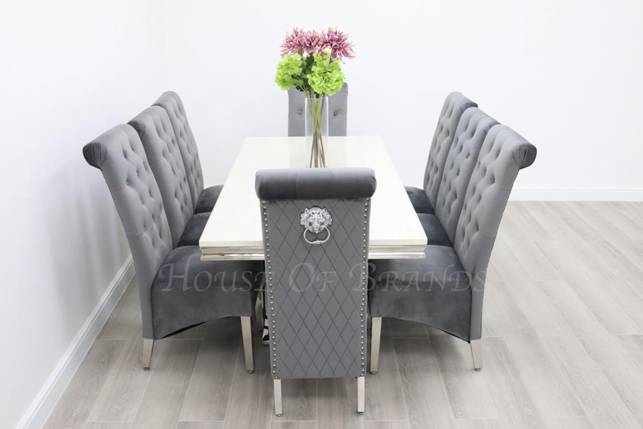 House Of Brands Sicily Table andamp; 8 Leon Chairs