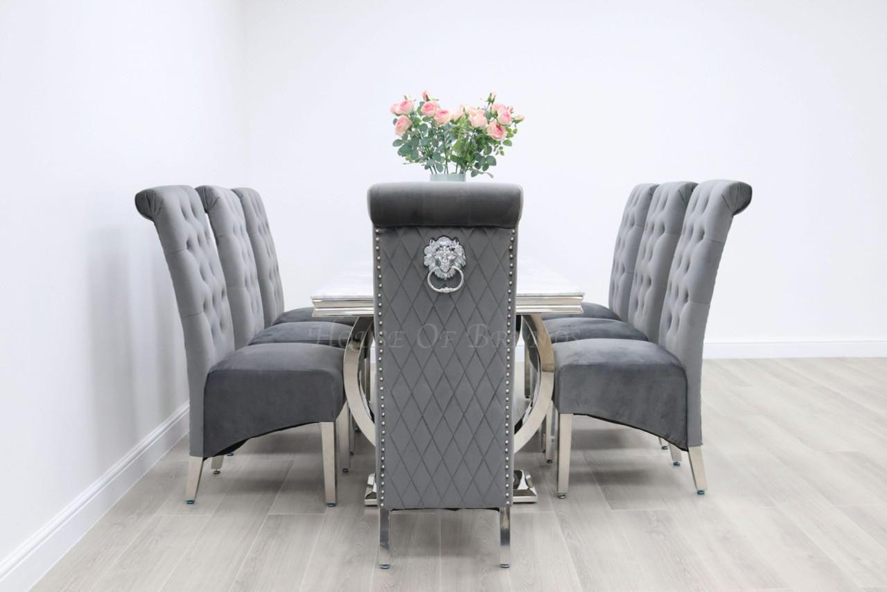 House Of Brands Venice Table and 8 Leon Chairs
