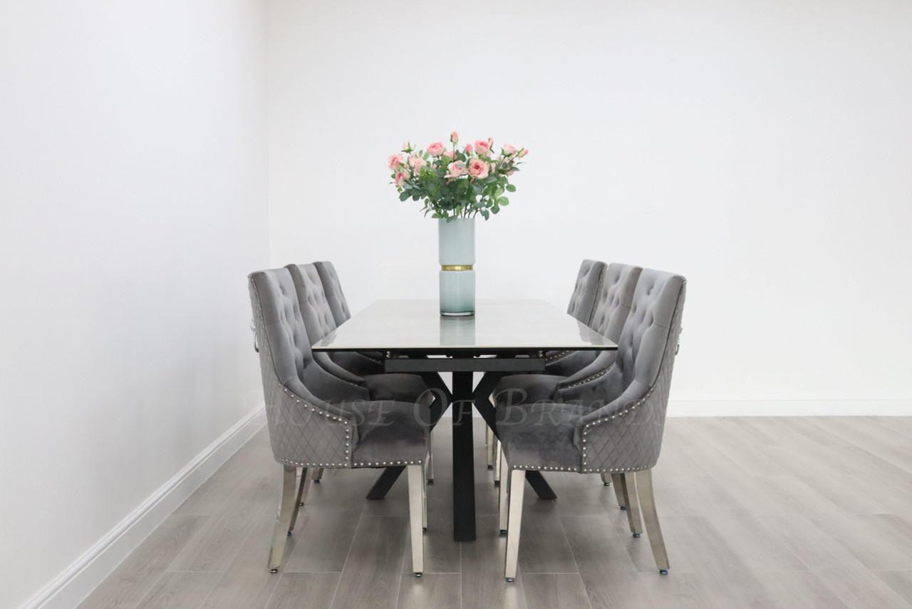 House Of Brands Palermo Table and 6 Madrid Chairs