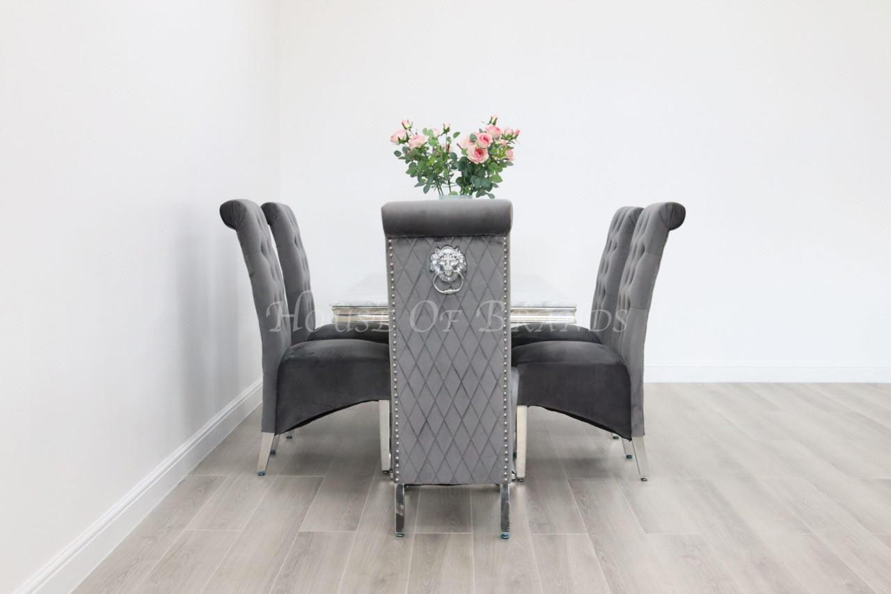 House Of Brands Naples Table and 6 Leon Chairs