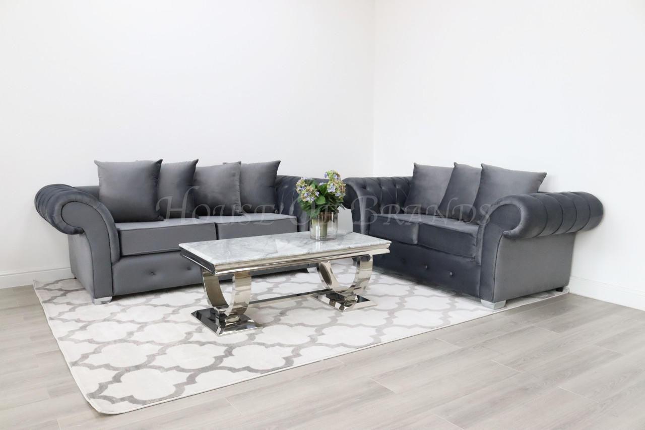 House Of Brands Bella Velvet Sofa