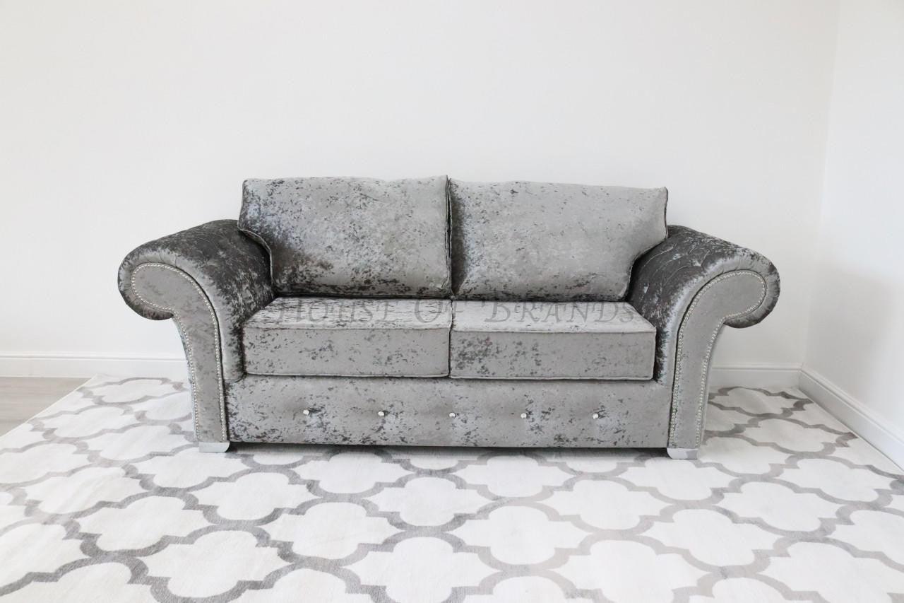 House Of Brands Bella Shimmer Velvet Sofa