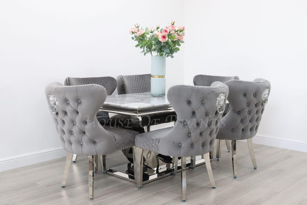 House Of Brands Naples Table andamp; 6 Valencia Chairs