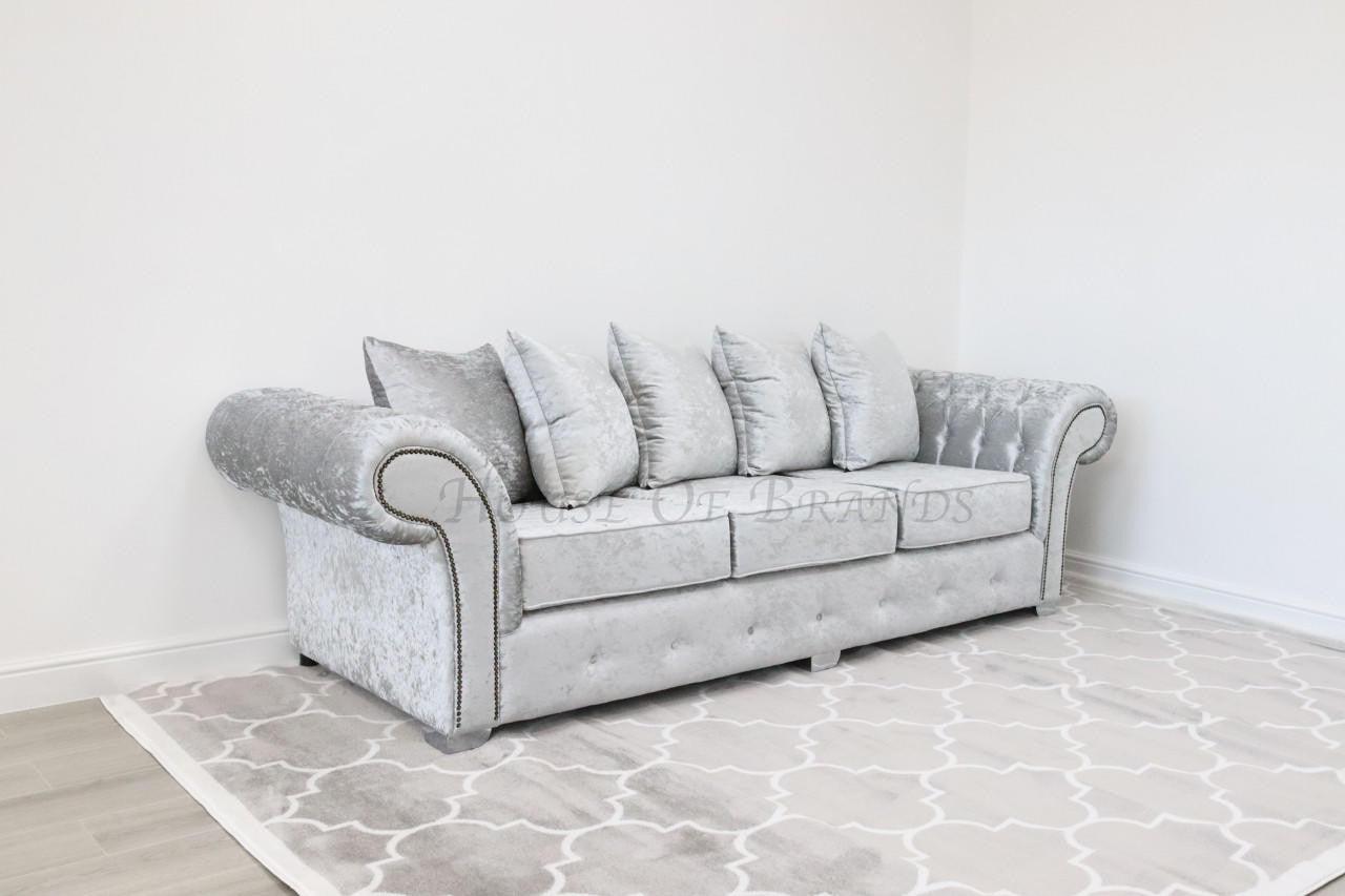 House Of Brands Bella Shimmer Velvet Sofa