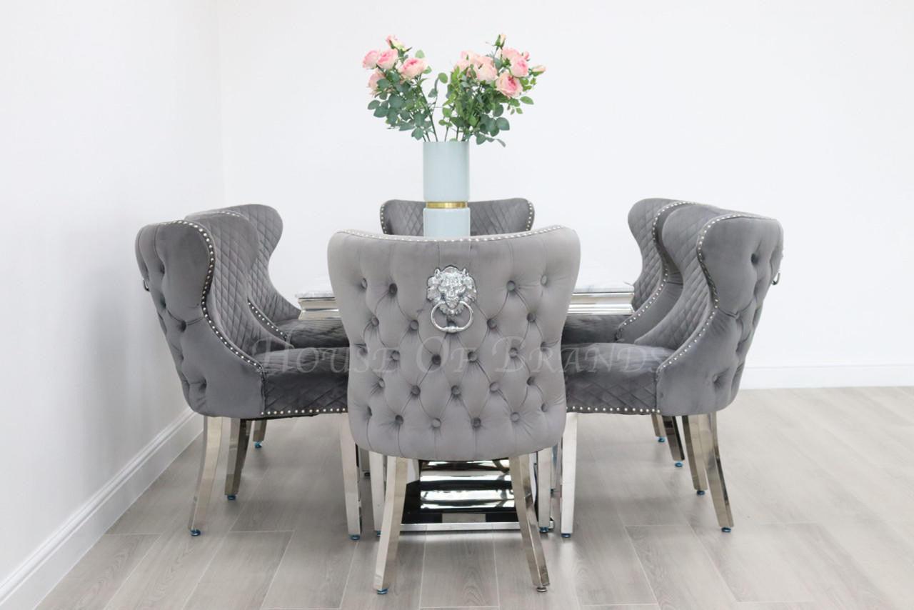 House Of Brands Naples Table andamp; 6 Valencia Chairs