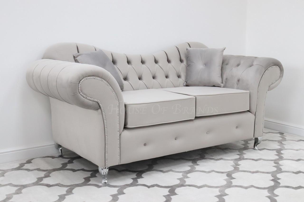 House Of Brands Estelle Cushion Seat Velvet Sofa