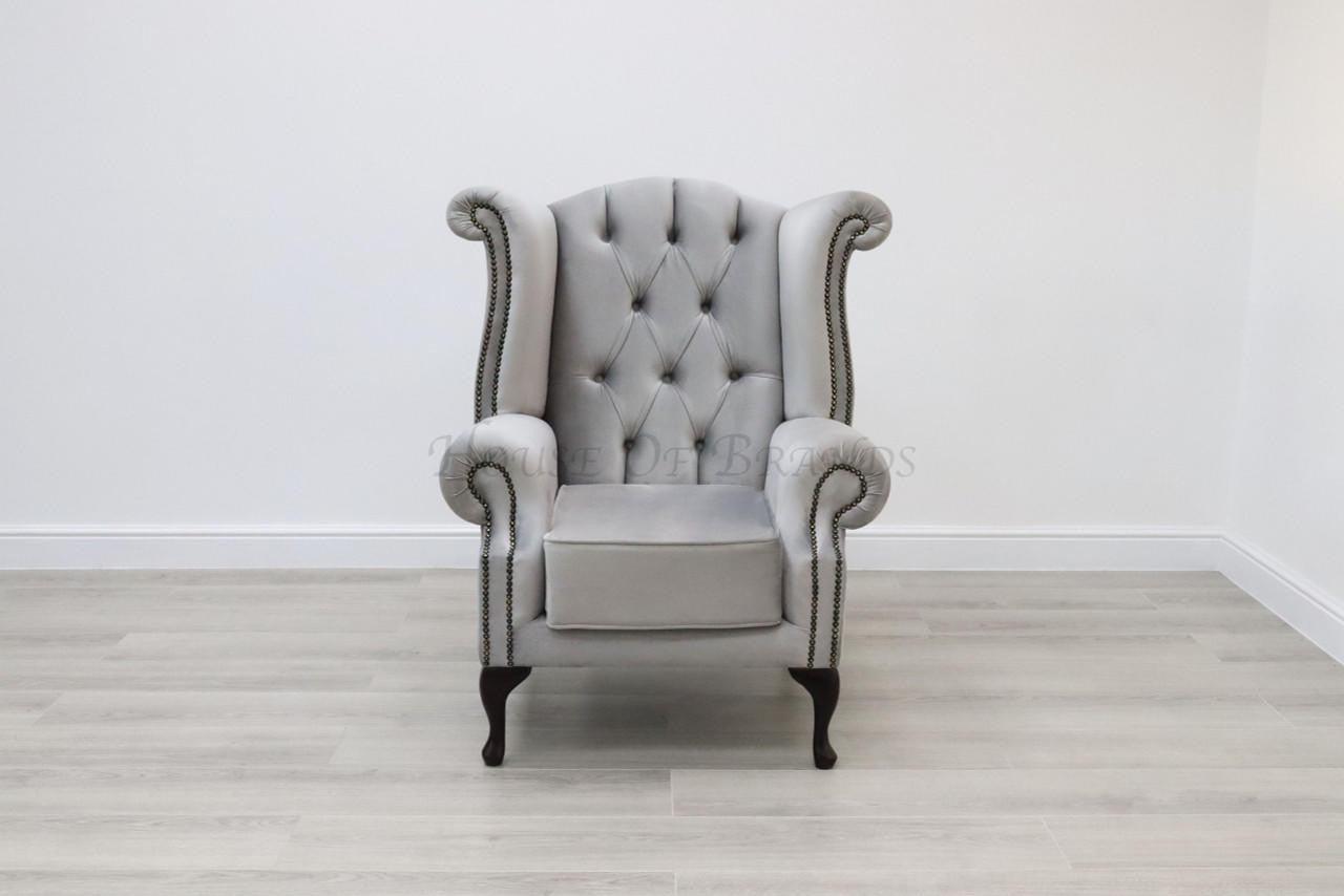 House Of Brands Queen Anne Velvet Chair