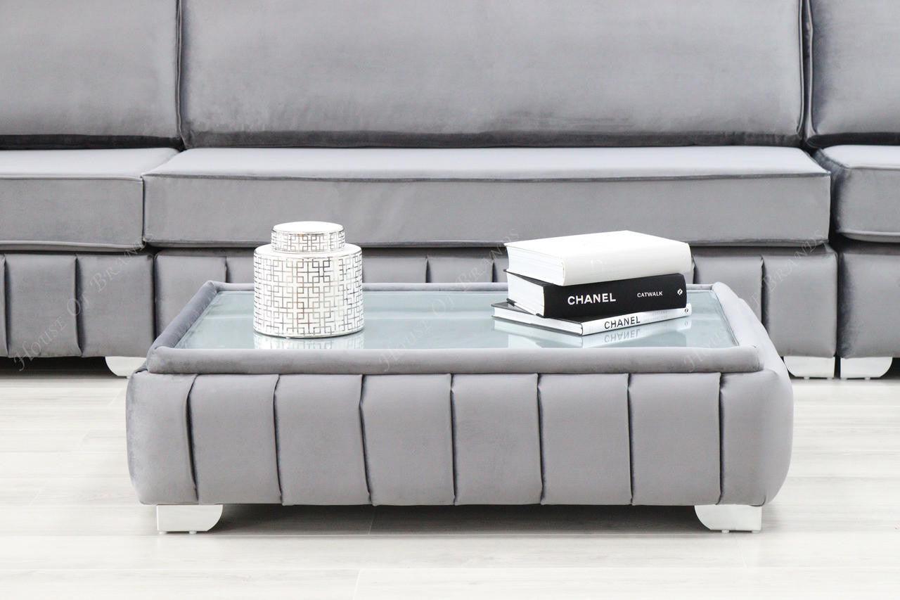House Of Brands Paneled Rectangular Coffee Table 