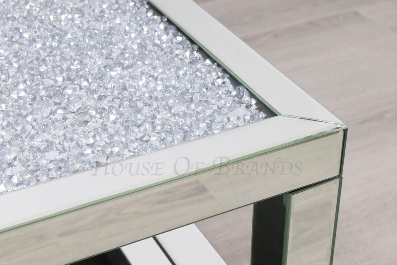 House Of Brands Maisse 2-Tier Crushed Diamond Coffee Table