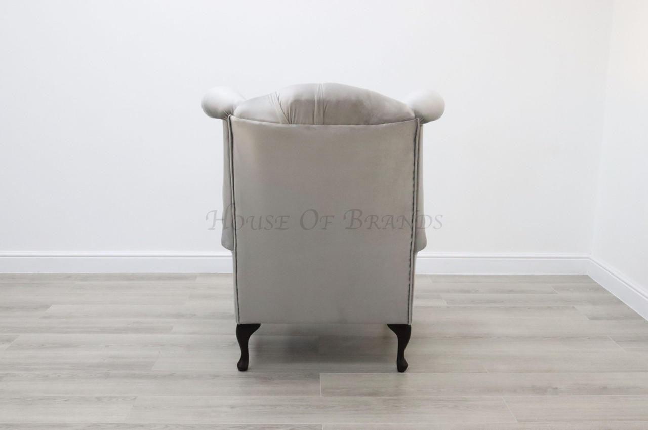 House Of Brands Queen Anne Velvet Chair