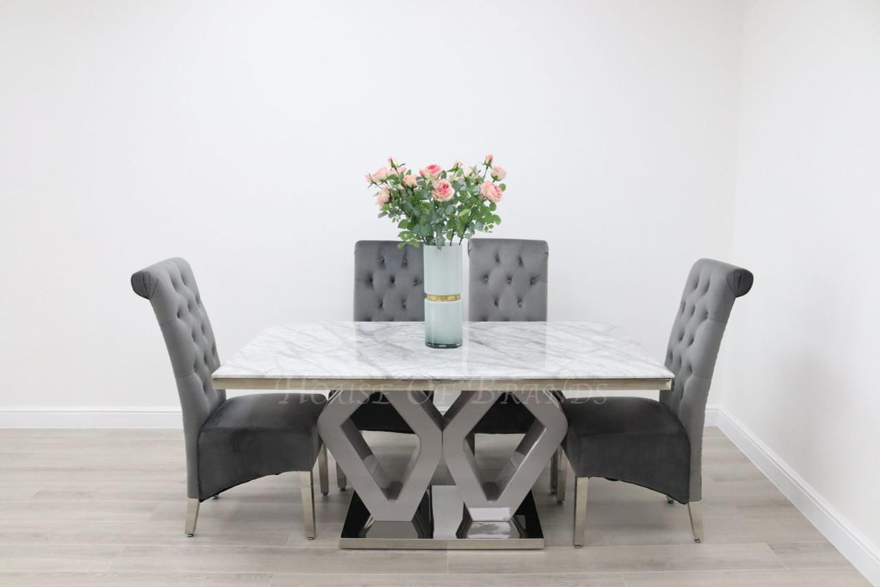 House Of Brands Amalfi Table and 4 Leon Chairs
