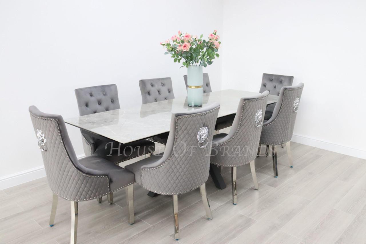 House Of Brands Palermo Table and 8 Madrid Chairs