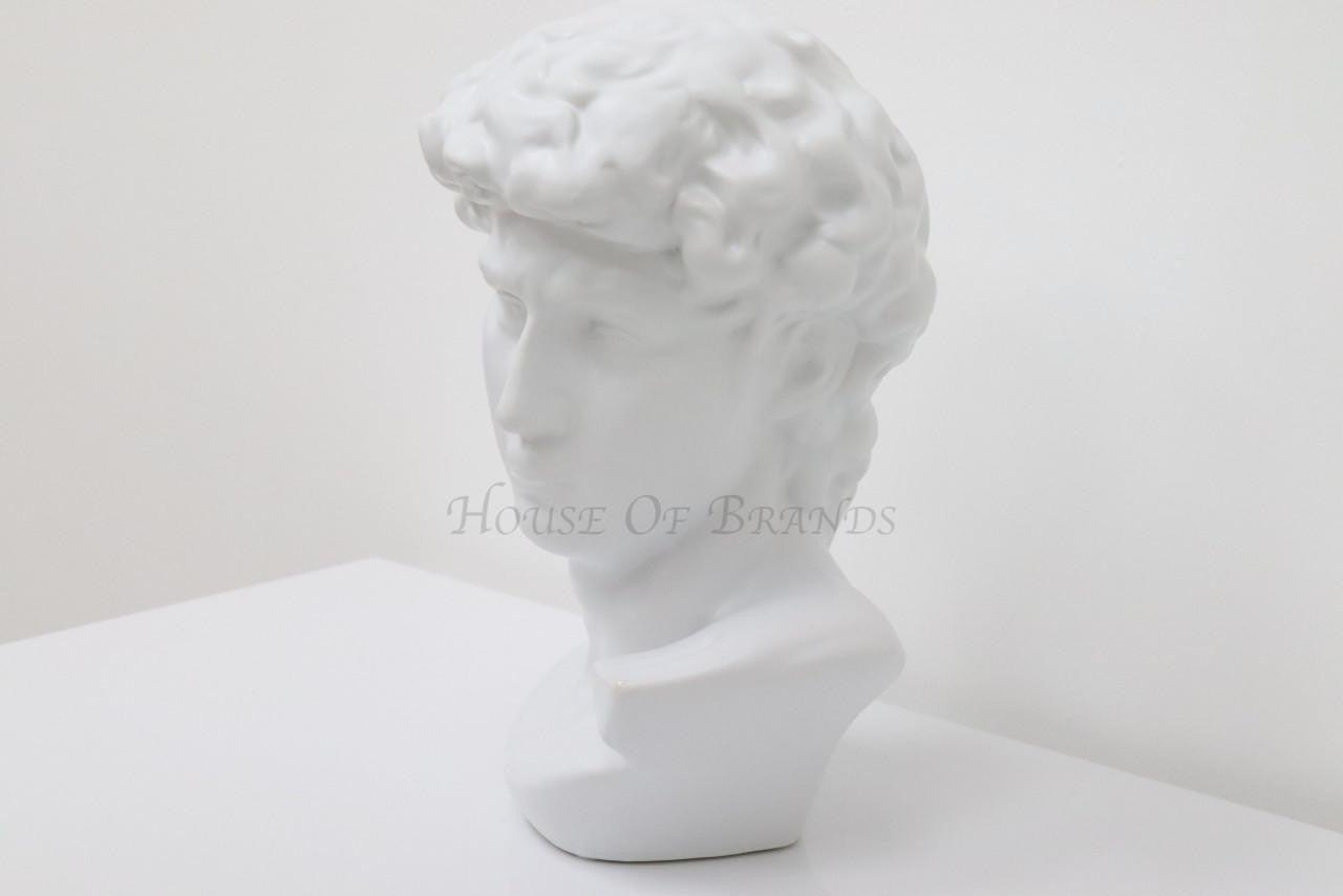 House Of Brands David Bust -White